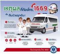 อบต.เมืองเดช ประชาสัมพันธ์ข้อควรรู้ก่อนโทรแจ้งสายด่วน 1669