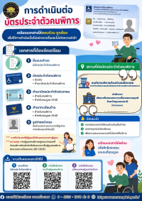 ประชาสัมพันธ์ต่ออายุบัตรประจำตัวคนพิการ องค์การบริหารส่วนตำบลเมืองเดช